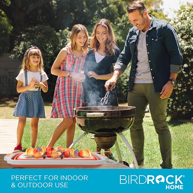 BIRDROCK HOME Collapsible Food Prep & Cutting Board and Grill Caddy Tub - Image 6