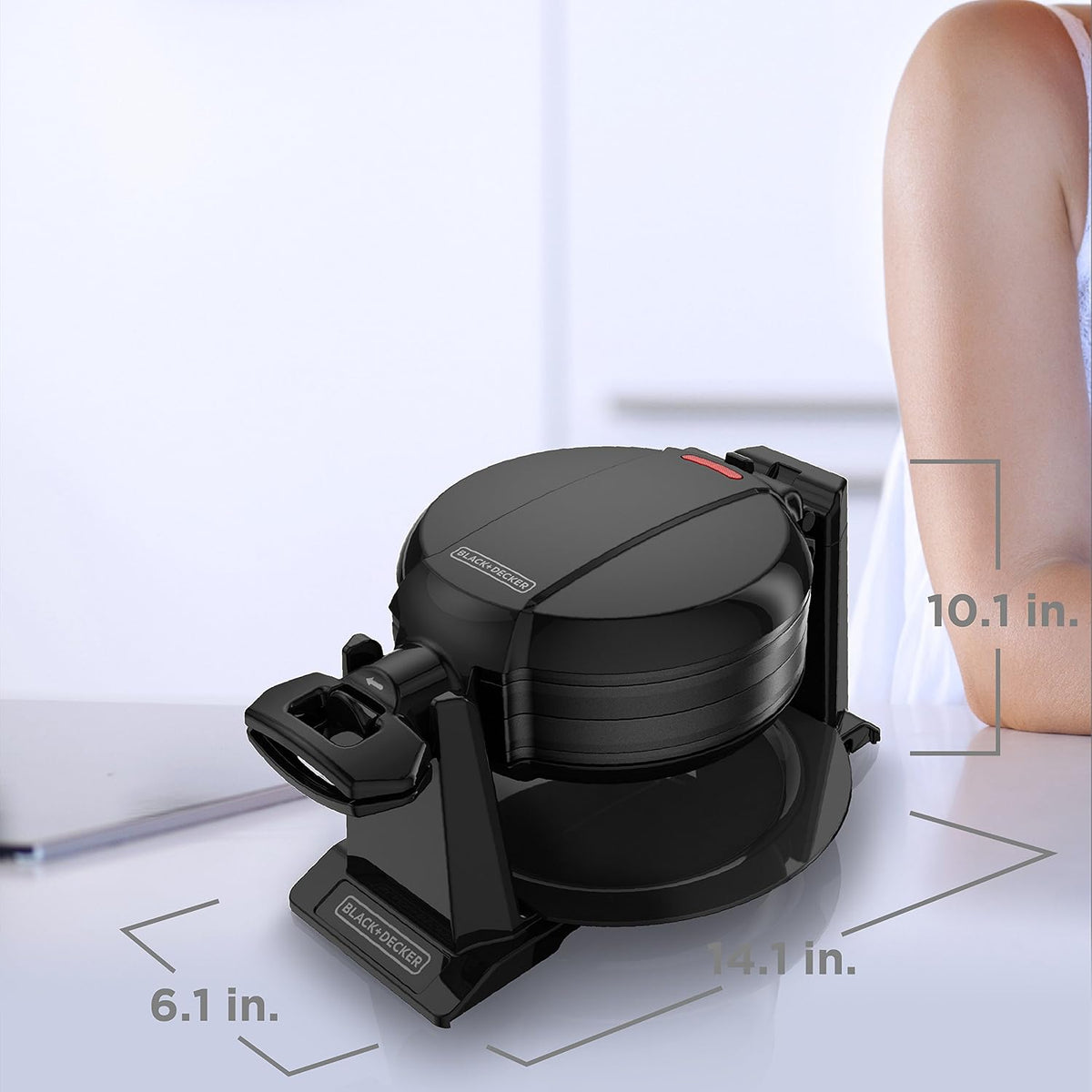 Rotating Belgian Waffle Maker – set view