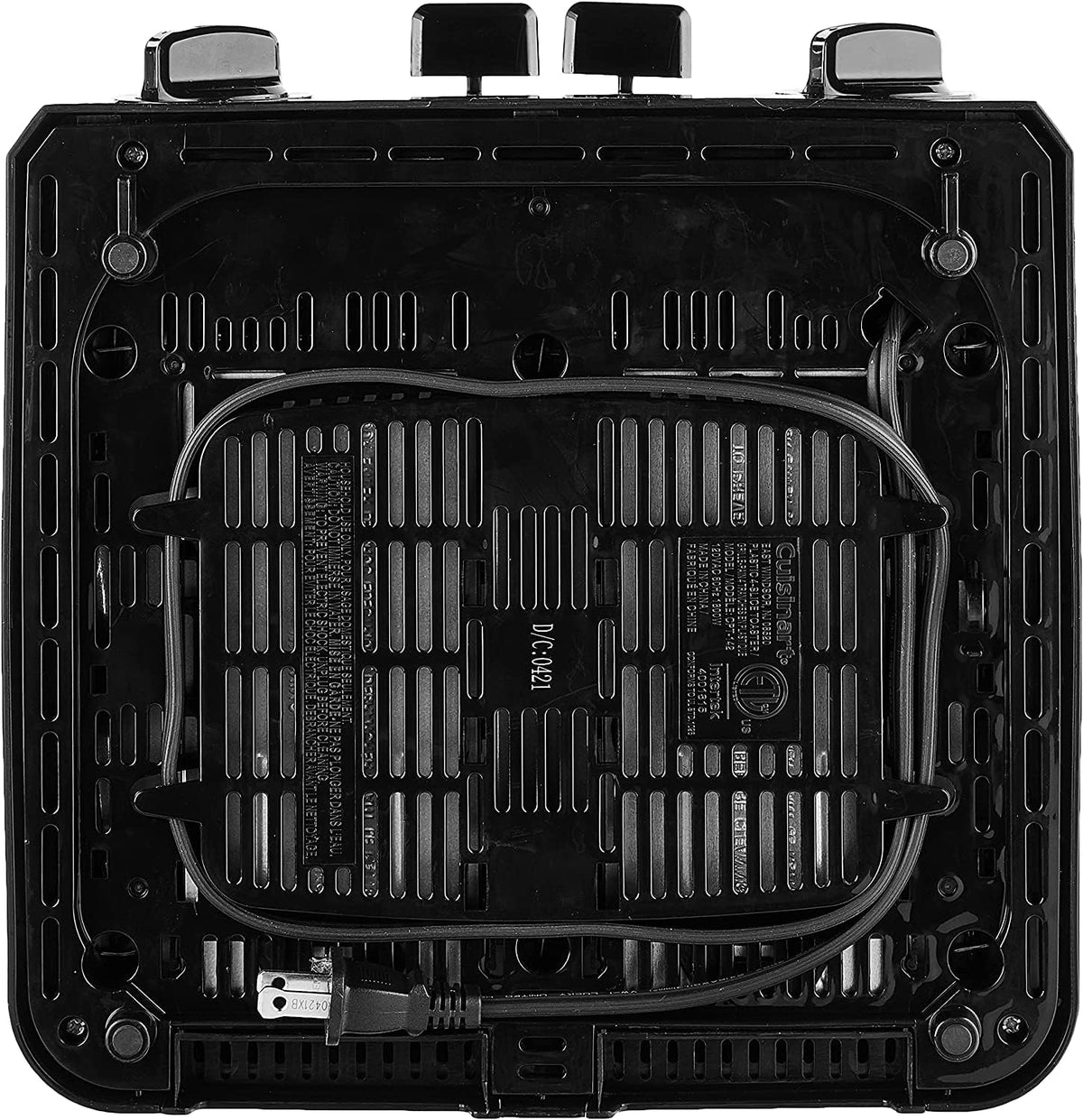 4 Slice Compact Toaster, 1.5" Wide Slots, 7 Setting Dial, Removable Crumb Tray – another angle