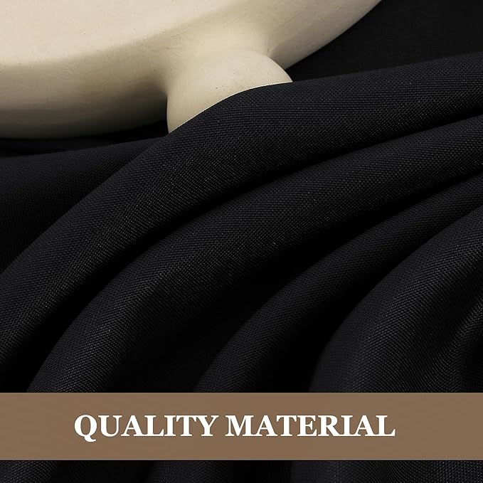 Tablecloths: Square Black Polyester, 70 x 70 Inch, 6-Pack