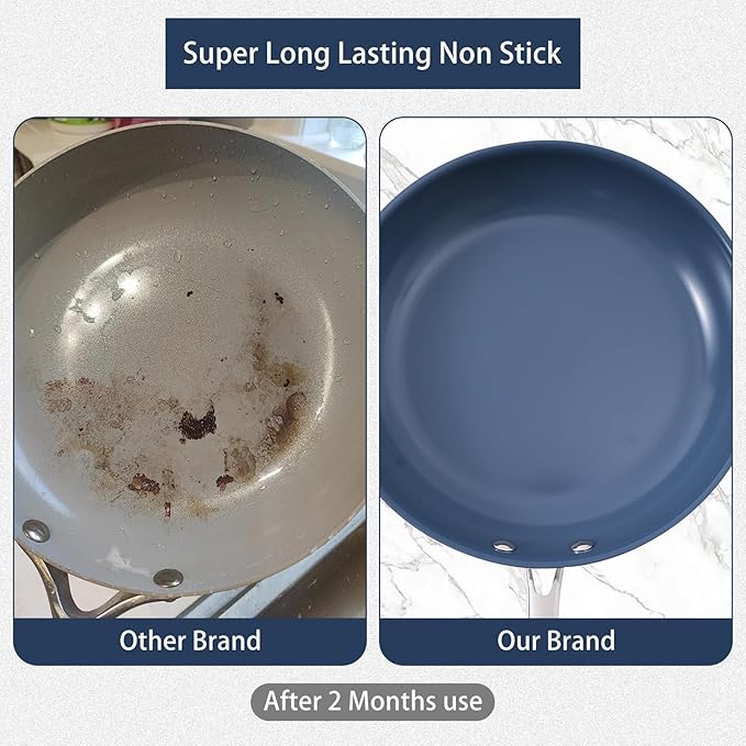 Stainless Steel Nonstick Frying Pan – 8in