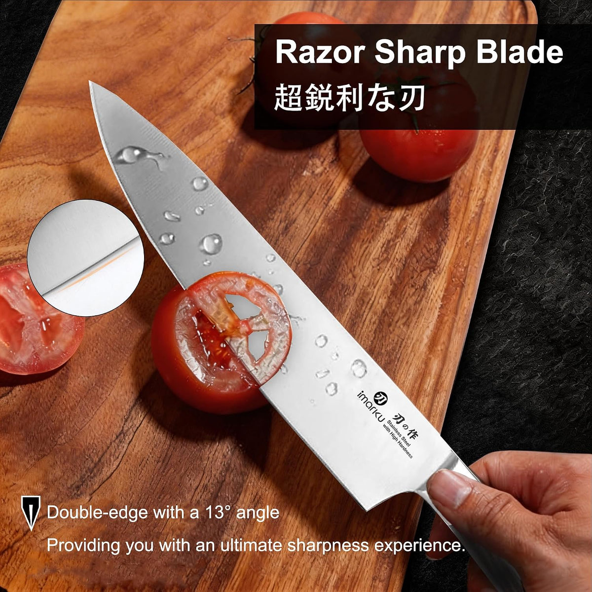 3 Pieces Knife set, Japanese HC Stainless Steel Kitchen Knife Set – features