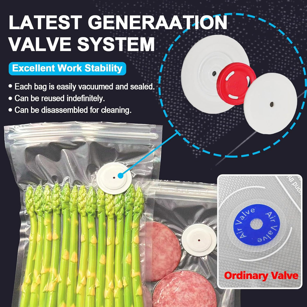Sous Vide Cooking Bags - Set of 30 | BPA-Free Reusable Vacuum Seal Bags – features