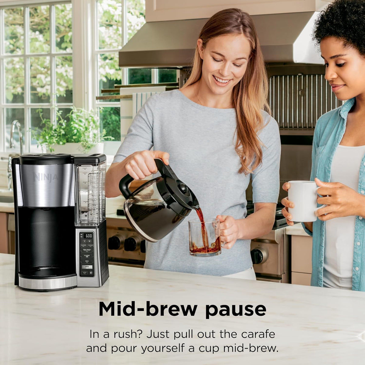 Fresh Brew Coffee Maker, 12 Cup Glass Carafe, Stainless Steel, CE251 – detail