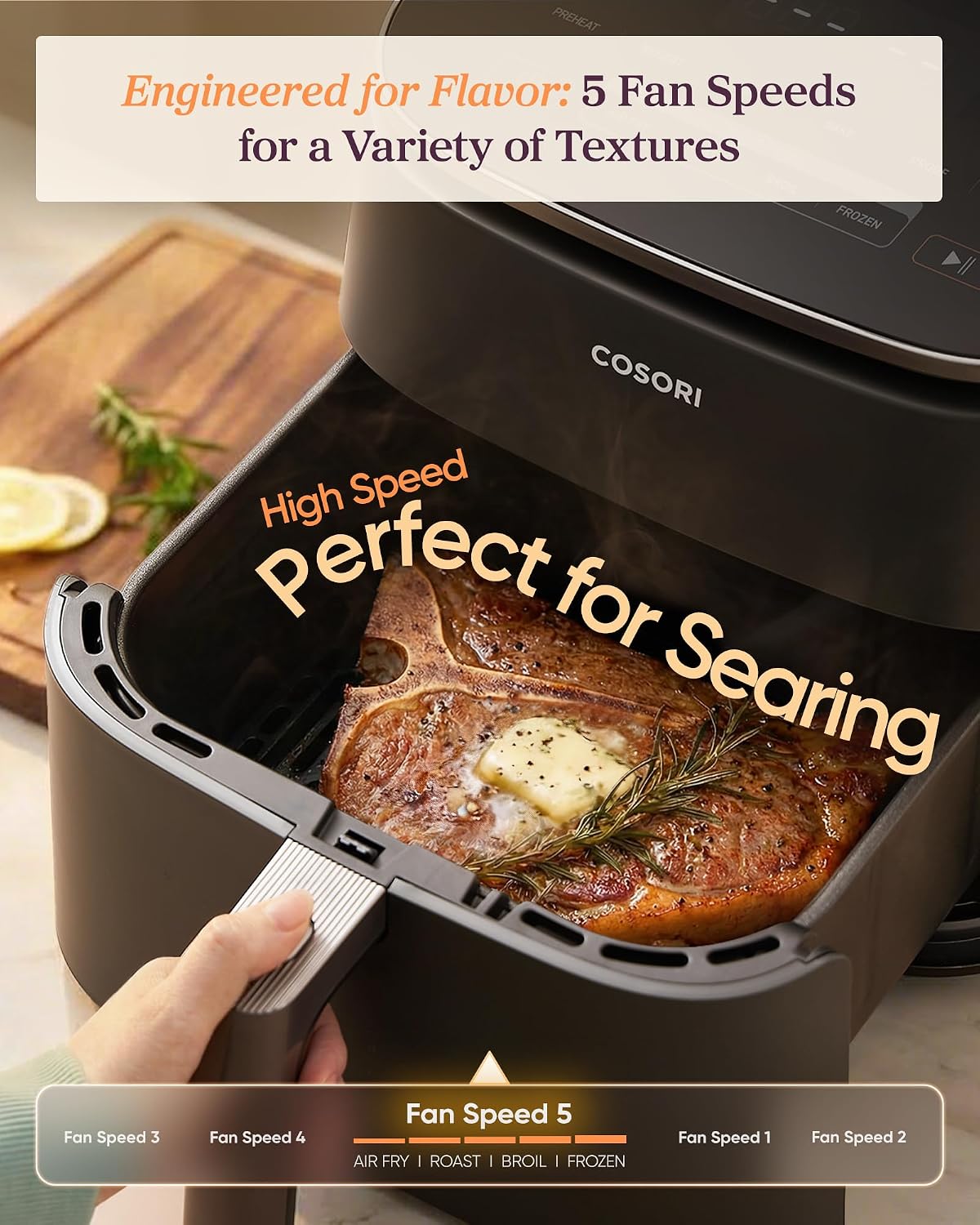 TurboBlaze Air Fryer, 9-in-1, 6 Qt, PFAS-Free Ceramic Coating – alternate view