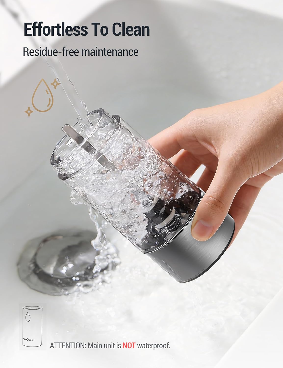 Upgraded Larger Capacity Electric Salt and Pepper Grinder Set, 110ml – set view