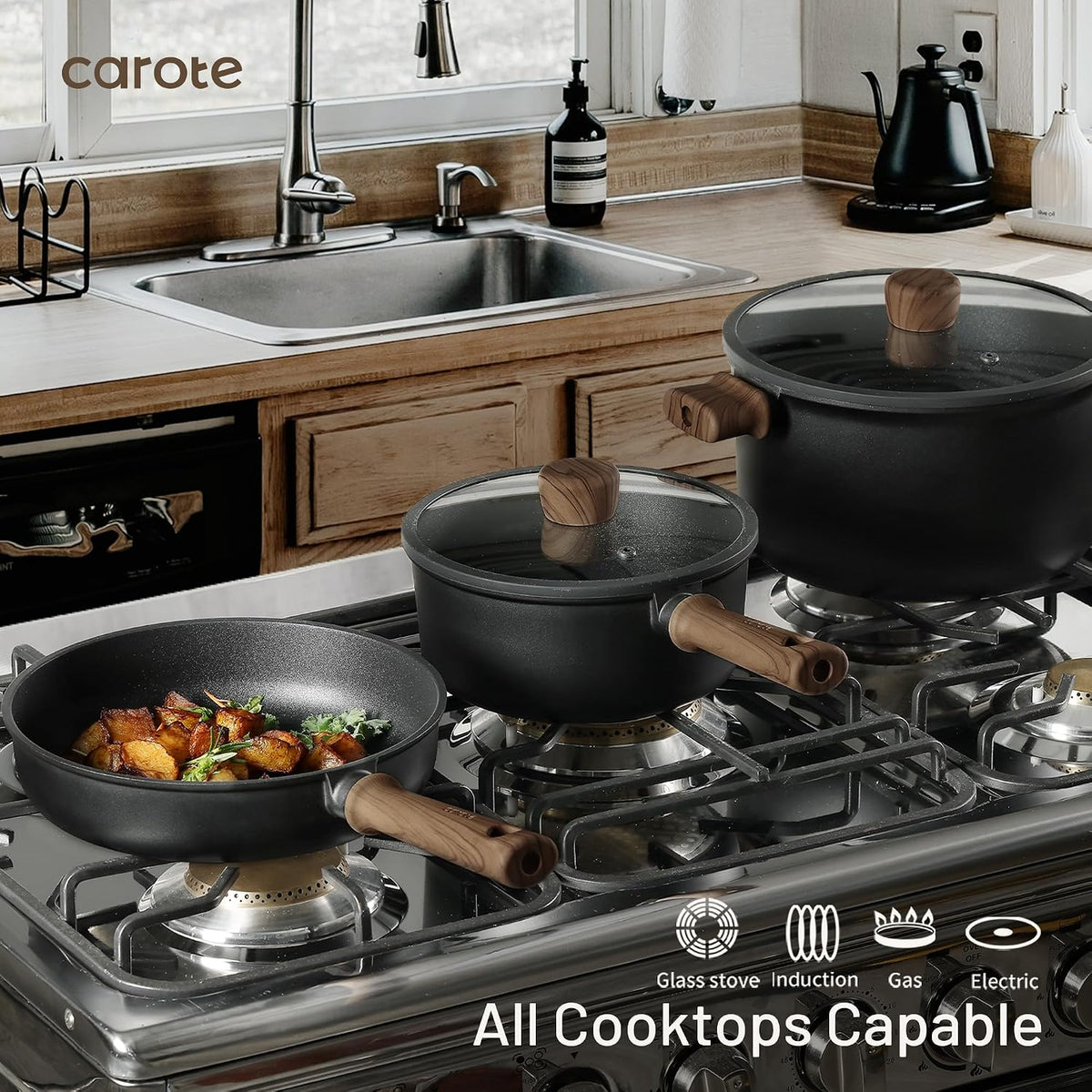 21pcs Pots and Pans Set, Nonstick Cookware Sets – features