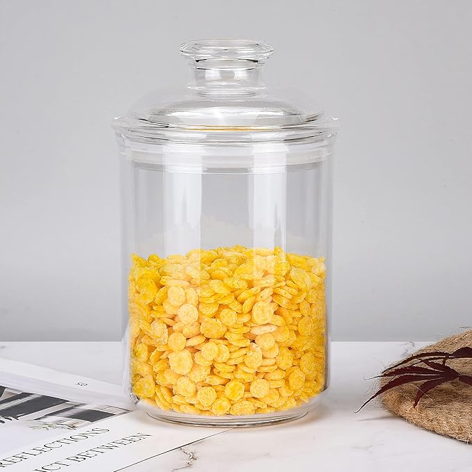 Clear Acrylic Food Storage Canister, 24oz Airtight Lid