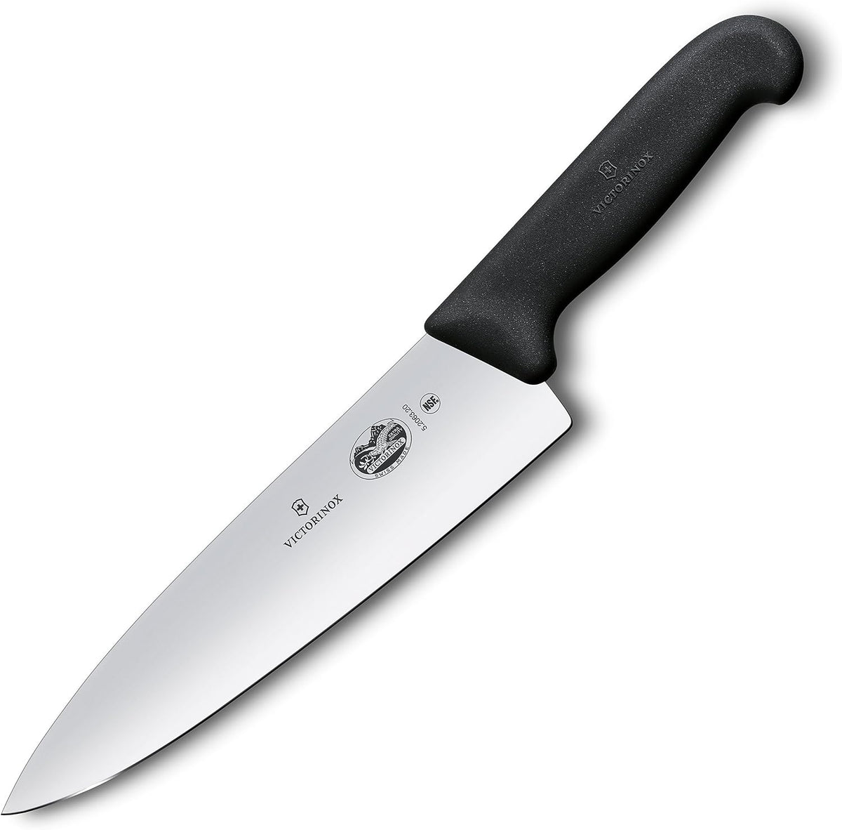 Fibrox Pro 8 Inch Chef’s Knife, Dishwasher Safe, Black – close-up