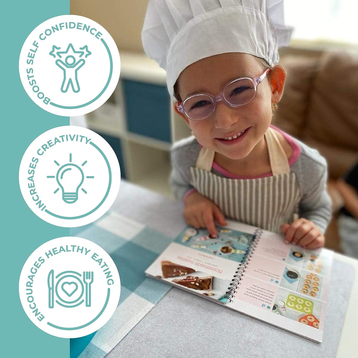 Jr. Kids Real Cooking and Baking Set | Ultimate Gift Kit | Ages 6-12 – another angle