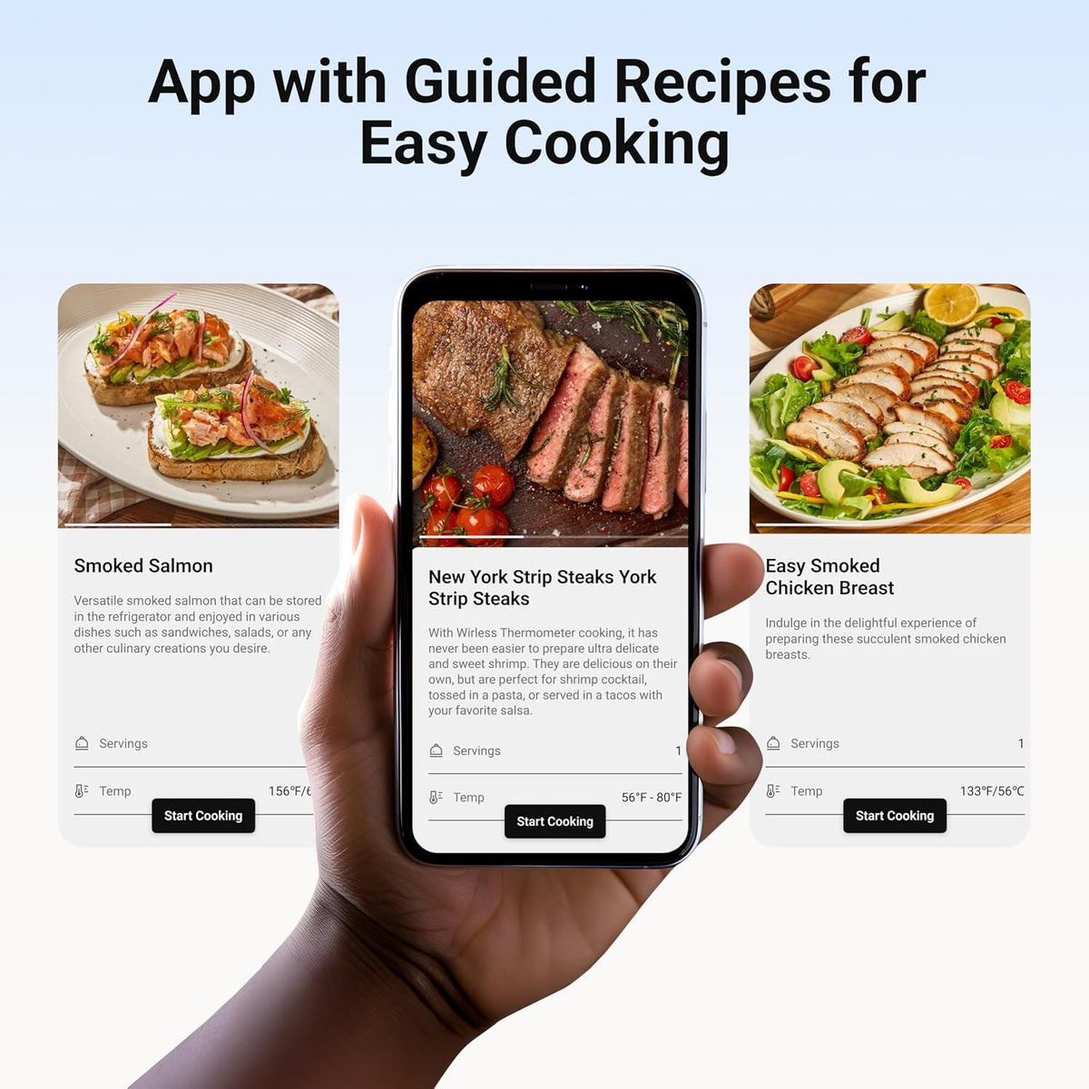Smart Bluetooth Wireless Meat Thermometer with WiFi App – features