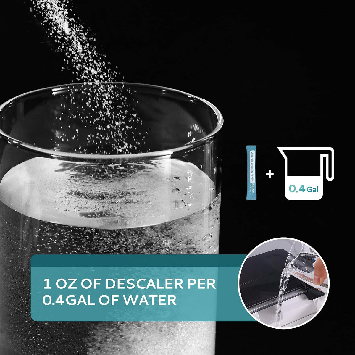 Ice Maker Cleaner & Descaler, 24 Uses & Individually Packed – alternate view
