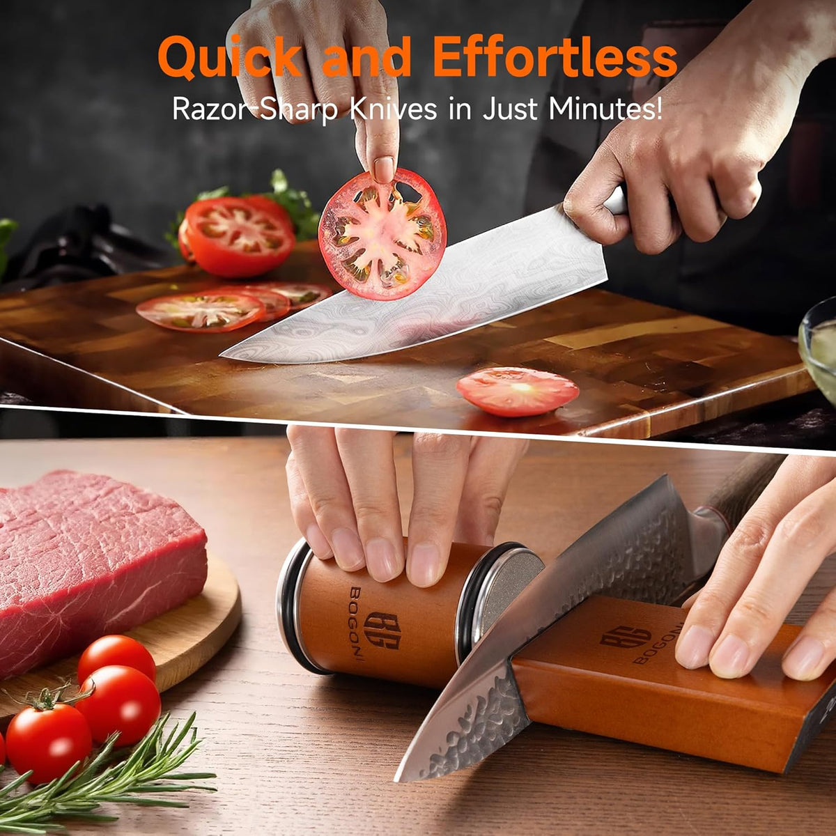 Rolling Knife Sharpener with Diamond & Ceramic Disc, Classic Kit – detail