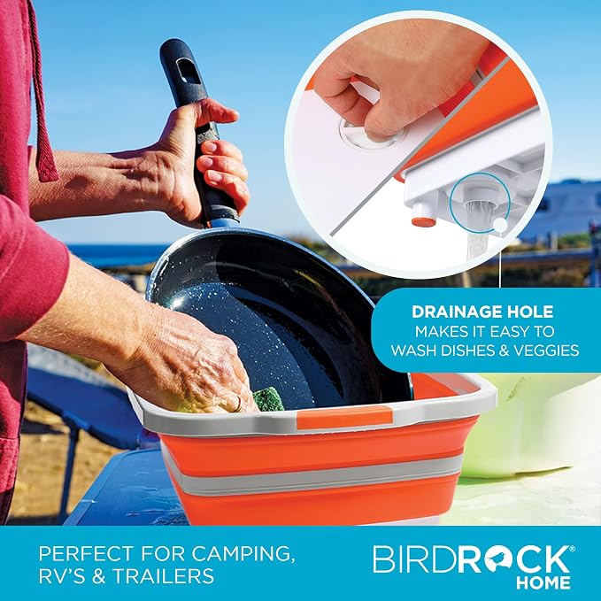 BIRDROCK HOME Collapsible Food Prep & Cutting Board and Grill Caddy Tub - Image 7