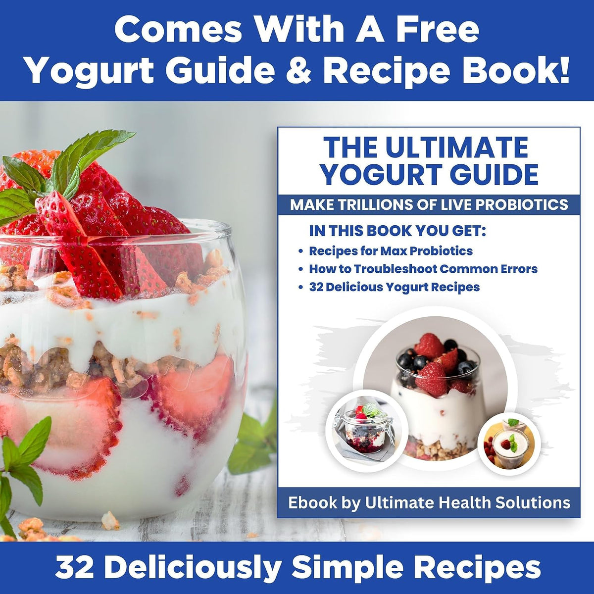 Probiotic Yogurt Maker with TruTemp™ Adjustable Temperature & Time Control – alternate view