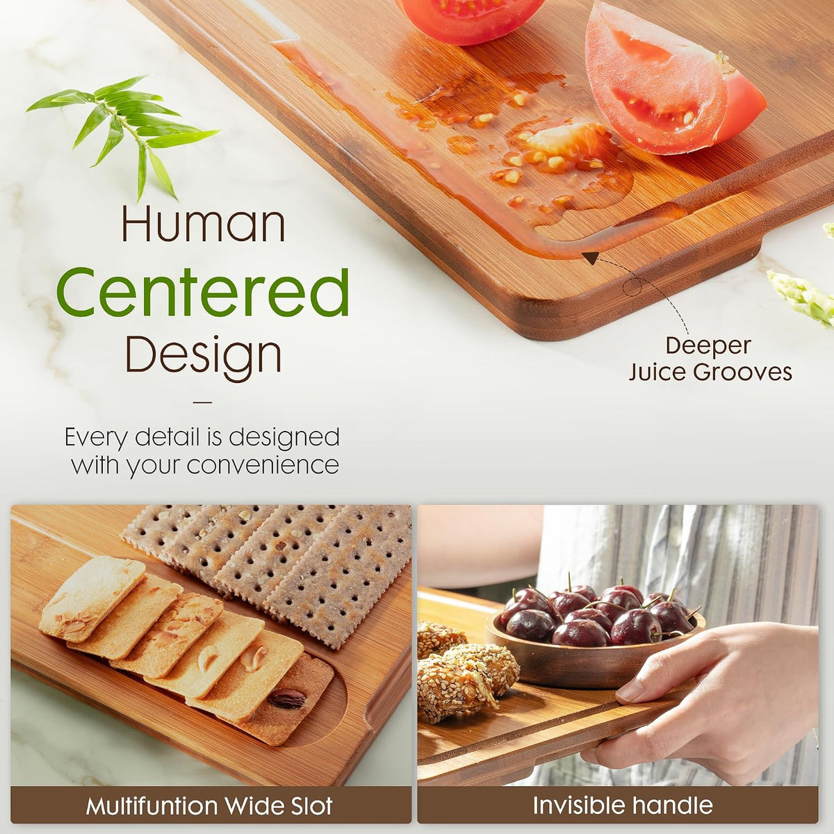 Bamboo Cutting Boards for Kitchen – features
