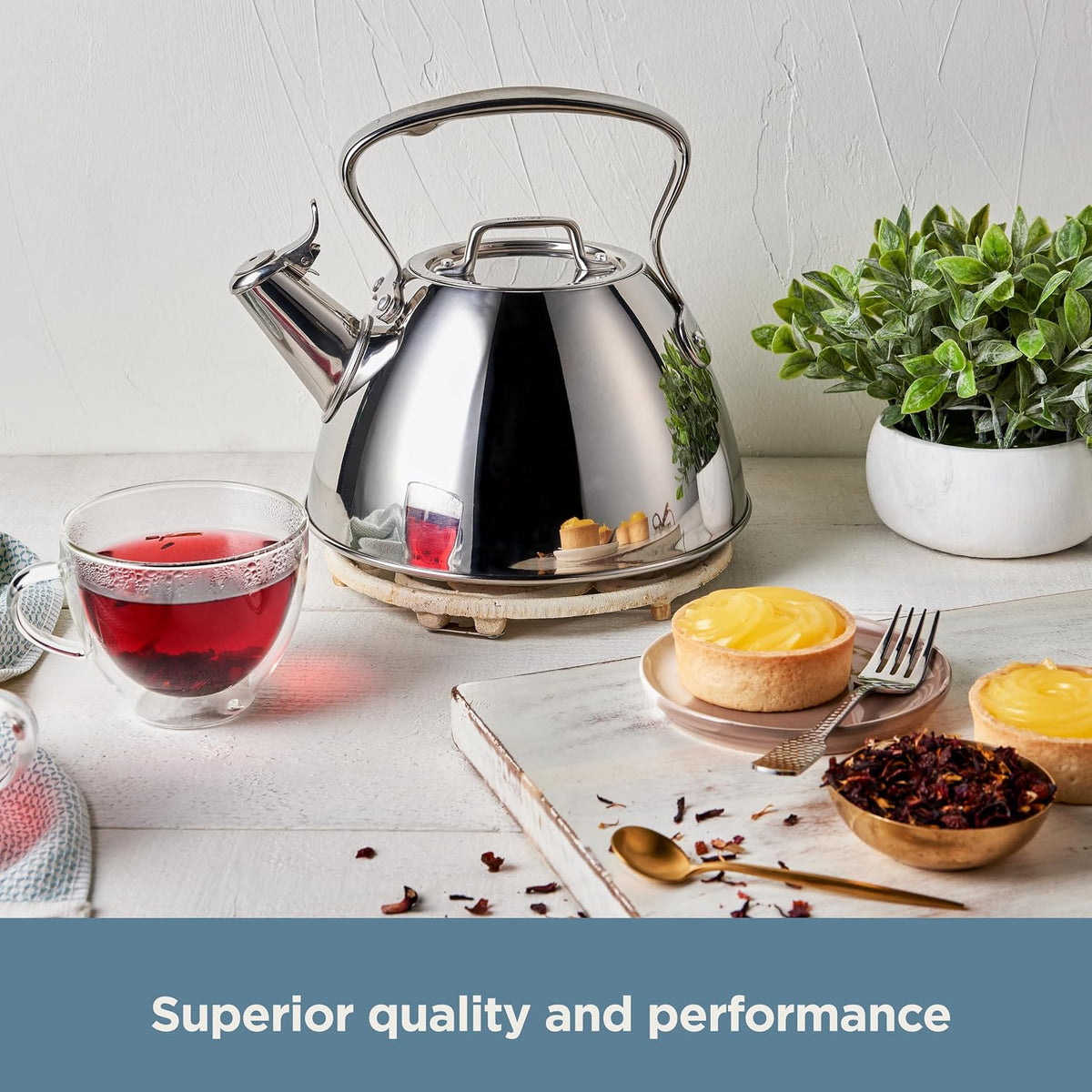Stainless Steel 2 Qt Stovetop Tea Kettle – alternate view