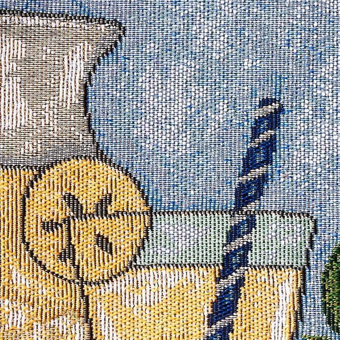 Table Runner 13 x 54 Inch Woven Tapestry with Fruit and Floral Design