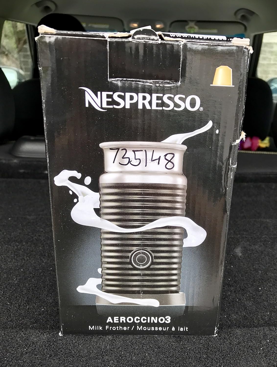 Nestle Aeroccino3 3594 Black Milk Frother – alternate view
