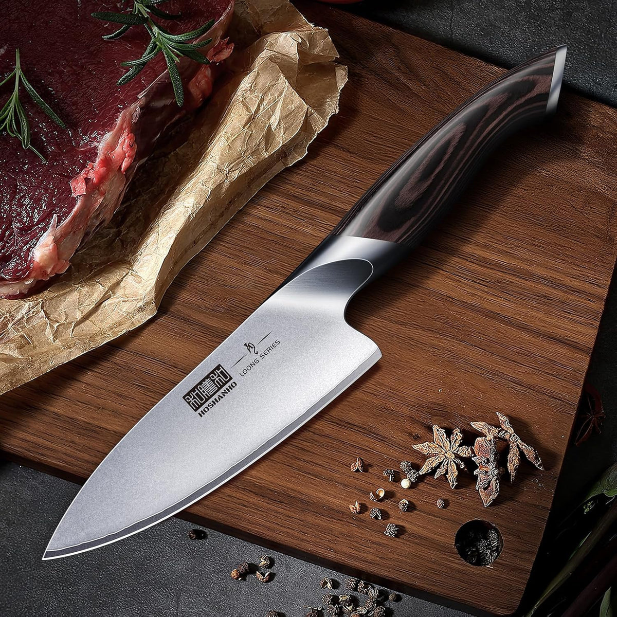 6" Kitchen Knife, Professional Japanese High-Class Chef's Knife – set view