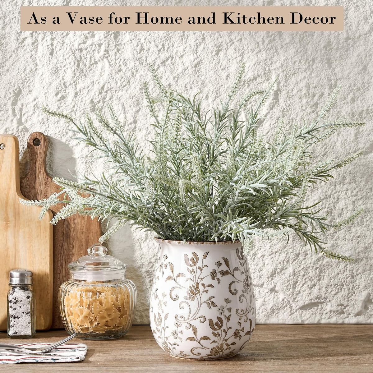 Utensil Holder for Kitchen Counter, Modern Farmhouse Cooking Utensil Holder – size reference