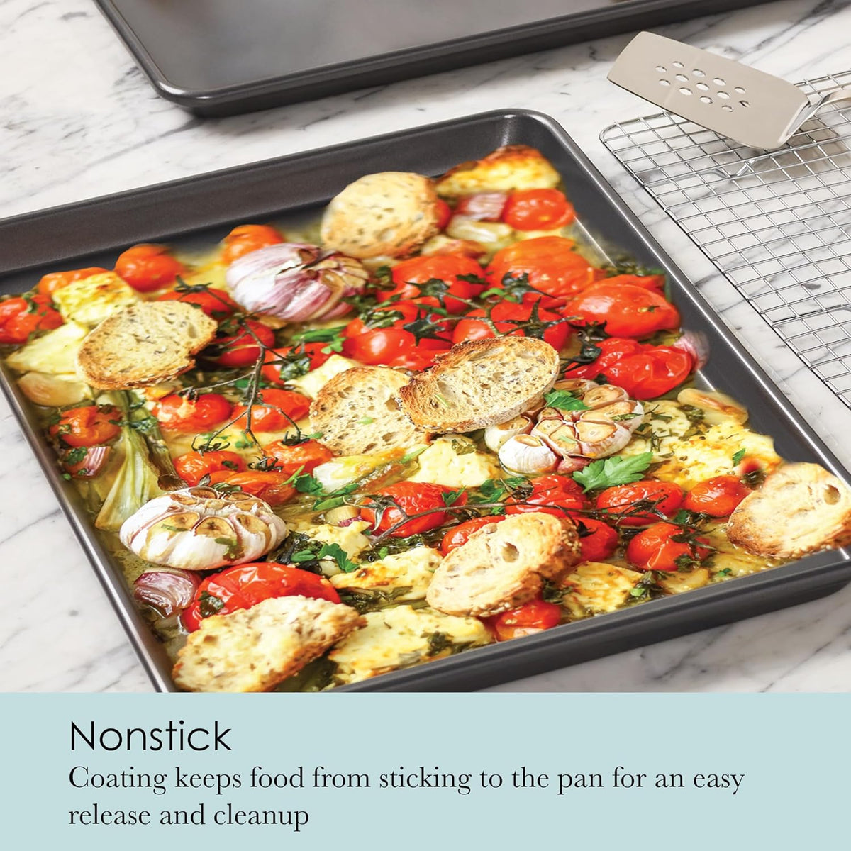 Jelly Roll Pan Set with Cooling Rack – alternate view