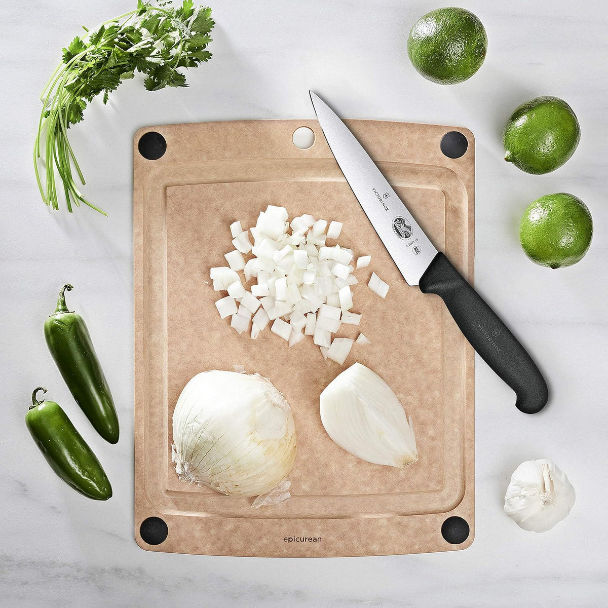 Fibrox 6 Inch Straight Edge Chef's Knife, Black – alternate view
