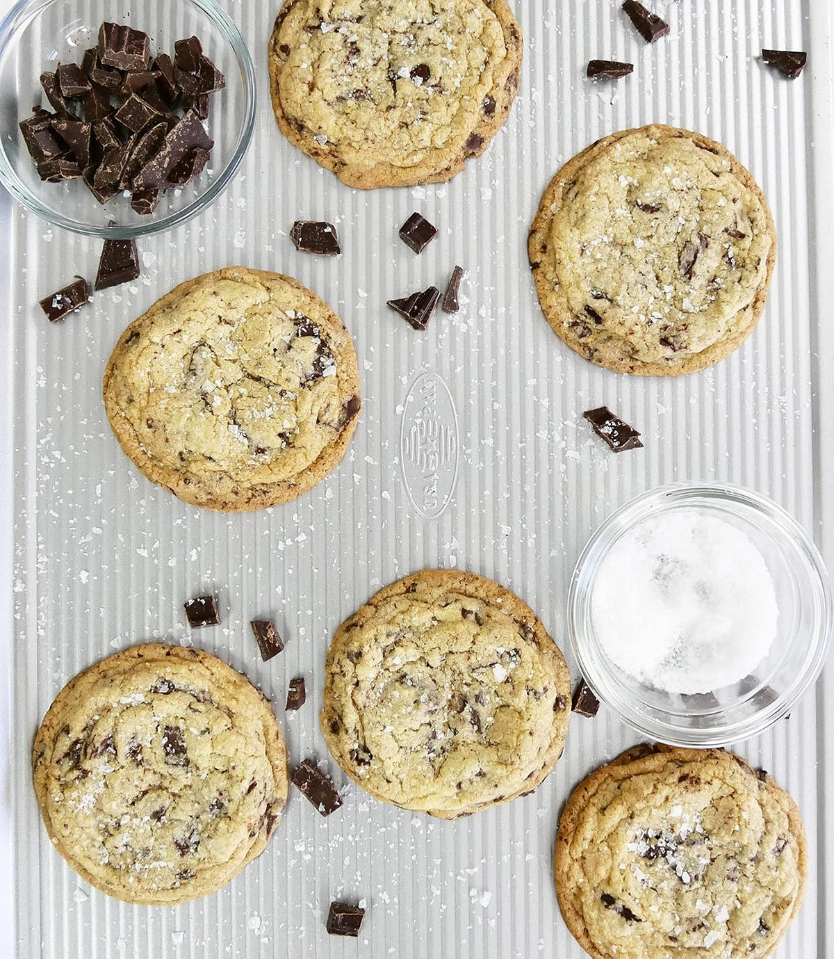 Bakeware Cookie Sheet, Warp Resistant Nonstick Baking Pan, Made in the USA from – set view