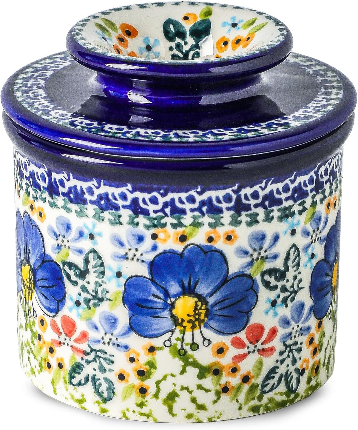 Butter Crock with Lid for Countertop, Ceramic French Butter Keeper