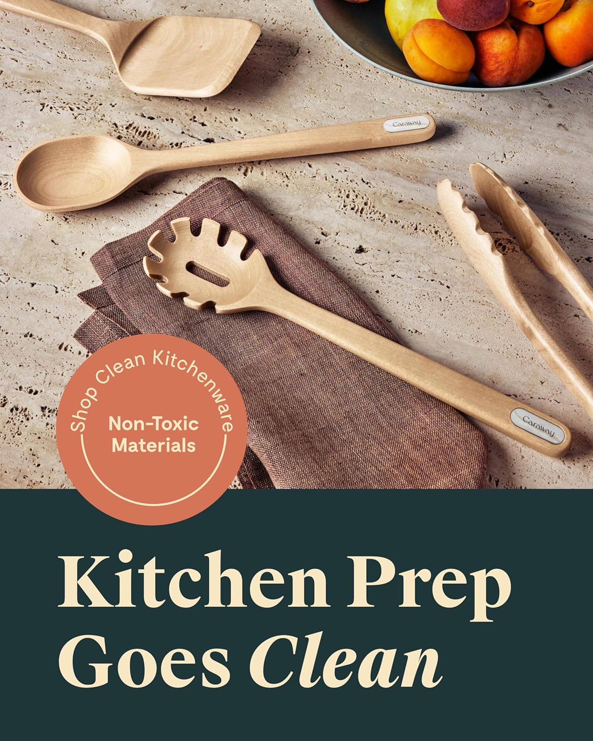 5-Piece Wooden Utensil Set, Cooking Utensil Set – detail