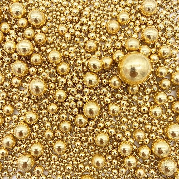 Sprinkles Gold Pearl Sugar Candy, 4.6 oz Bottle
