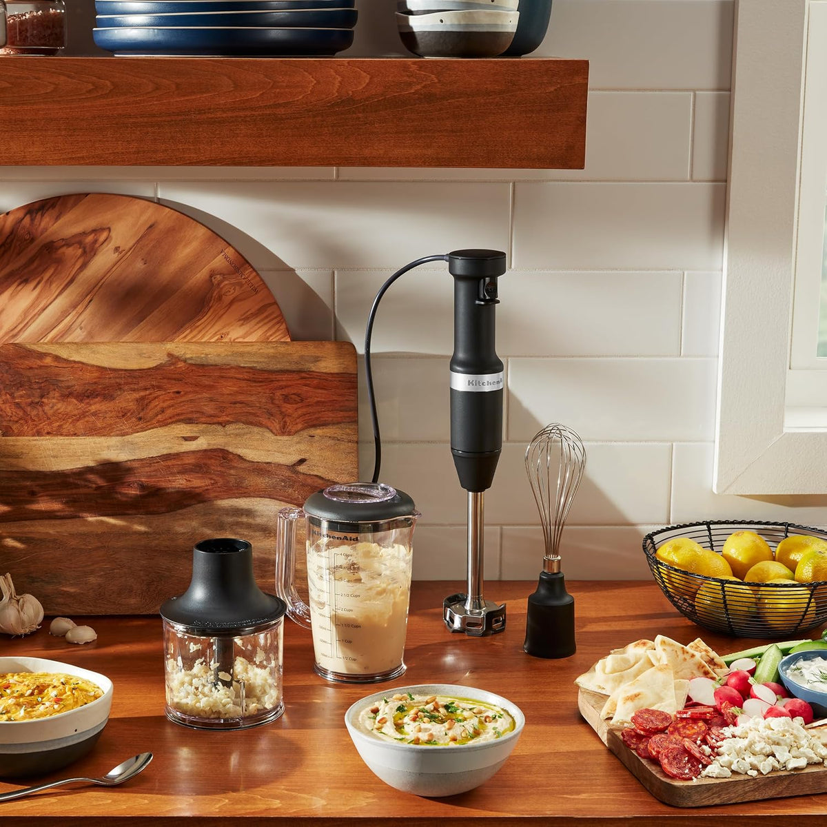 Variable Speed Corded Hand Blender with Attachments, KHBV83 – close-up