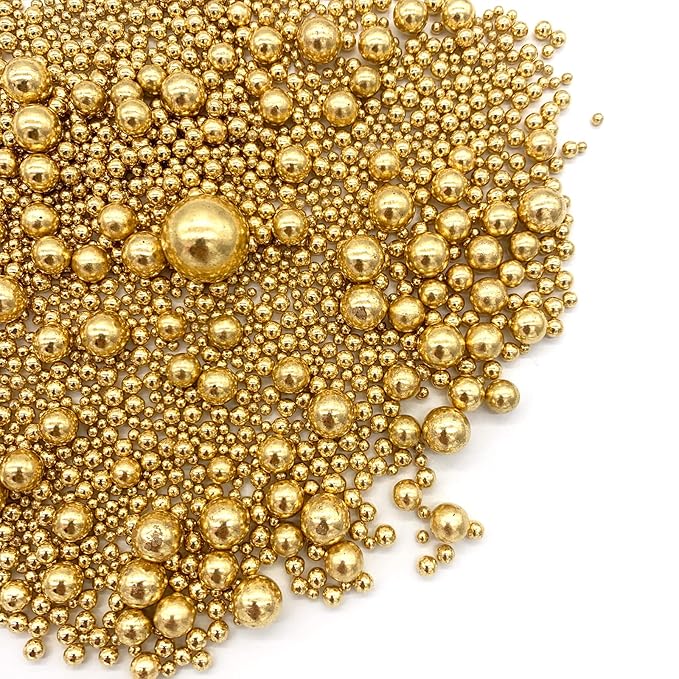 Sprinkles Gold Pearl Sugar Candy, 4.6 oz Bottle