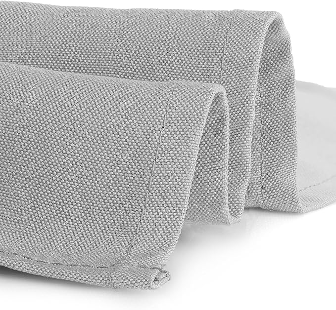 Gee Di Moda Rectangle Tablecloth - 60 x 84 Inch Silver Table Cloth for 5 Foot Rectangle Table - Heavy Duty Washable Fabric - for 5 Ft Buffet Table, Holiday Party, Dinner, Wedding & Baby Shower